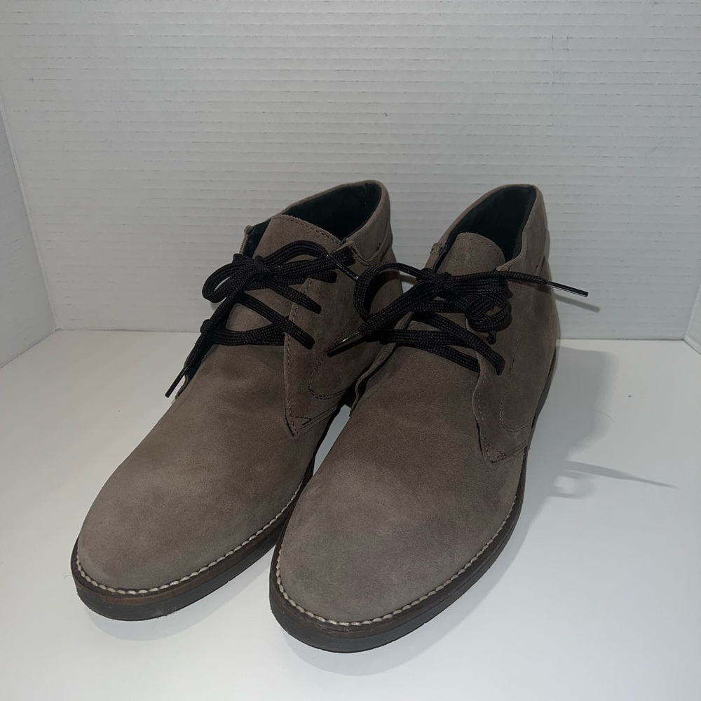 🇮🇹New Lavorazione Artigiana Men’s High Rise Gray Suede Lace Up Shoes/Boots